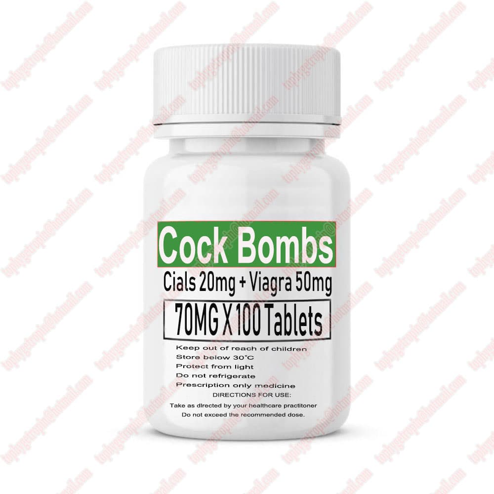 Cock Bombs (Cials 20mg + Viagra 50mg) 70mg 100 tablets