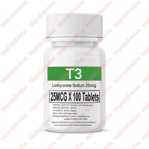 T3 Liothyronine sodium Oral Steroids Tablets 25mcg 100pcs