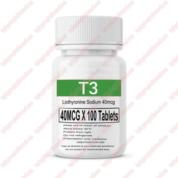 T3 Liothyronine sodium Oral Steroids Tablets 40mcg 100pcs