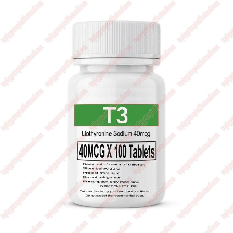 T3 Liothyronine sodium Oral Steroids Tablets 40mcg 100pcs